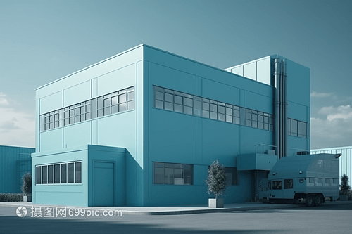 冷色调工厂厂房 工业设计如何为现代制造空间注入高效与冷静之美